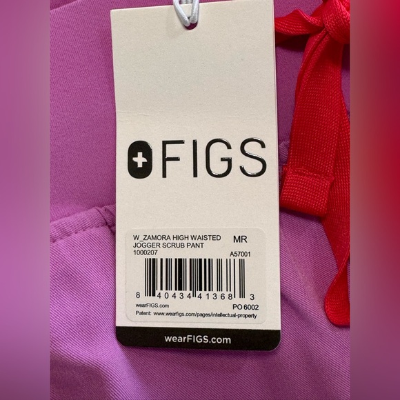 Figs Women Zamora High Waisted Jogger Scrub Pant Size Medium Regular Pink Nurse - Picture 6 of 12